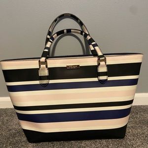 Kate spade multi color striped shoulder bag